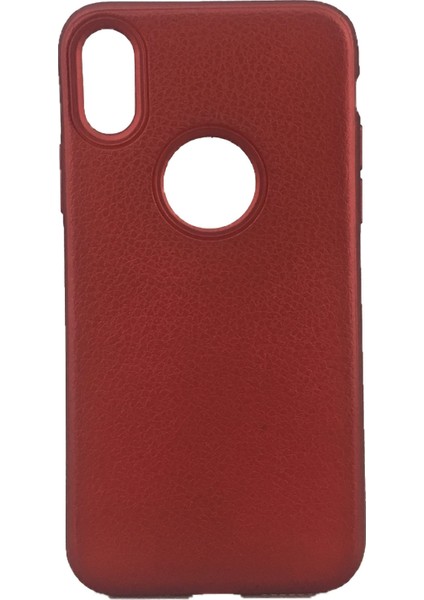 iPhone X/xs Premium Rind Silikon Arka Kapak Bordo