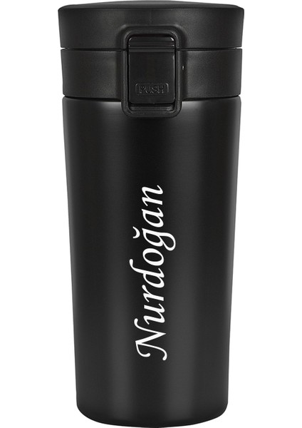 Hediyelik Kişiye Özel İsim Baskılı Çelik 380 ml Termos Mug