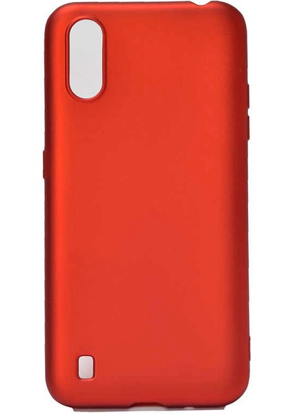 Samsung Galaxy A01 Kılıf Soft ve Pürüzsüz Yüzey Ipeksi Silikon Kapak Hopy