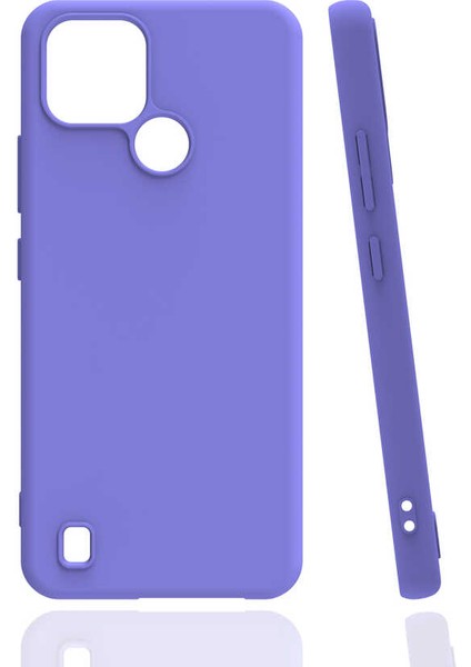 Realme C21 Kılıf Soft ve Pürüzsüz Yüzey Ipeksi Silikon Kapak Hopy