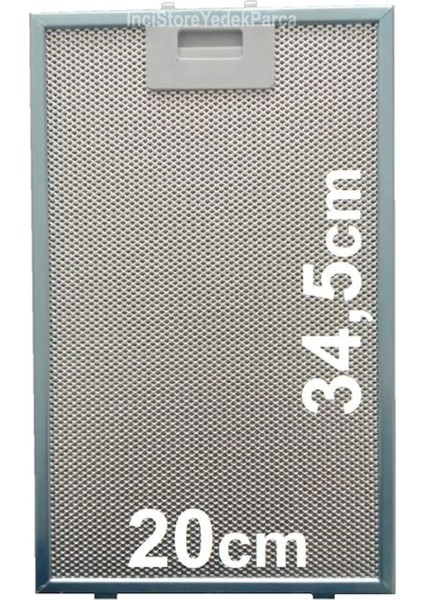 DVE6G520 Davlumbaz Filtresi 20X34,5 Aspiratör Filtre