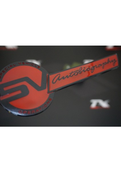 Land Rover Range Rover Sv Autobiography Bagaj Krom Metal Logo