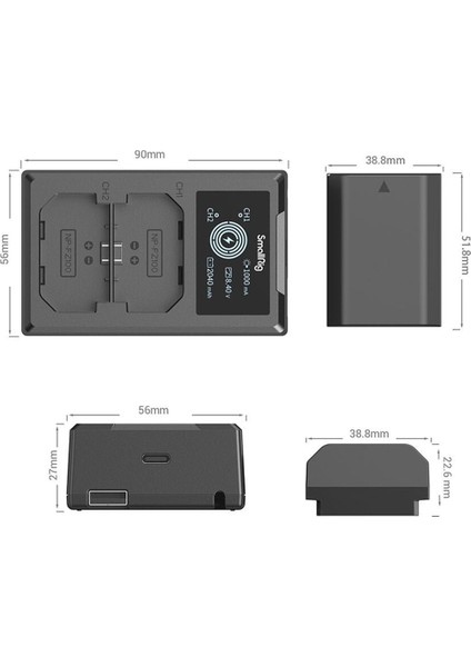 NP-FZ100 İkili ( çiftli ) Şarj Cihazı (4087) 24FİLM