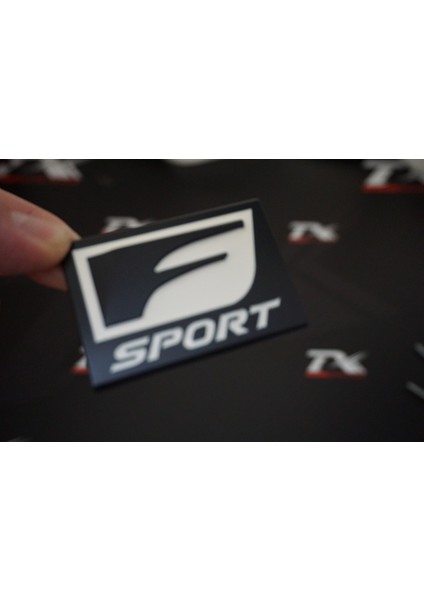 Lexus F Sport Bagaj Body Logo Krom Metal 3m Plaka
