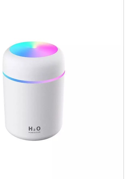 Işıklı Mini Ortam Oda Hava Nemlendirici ve Taşınabilir Buhar Makinesi H2O Humidifier