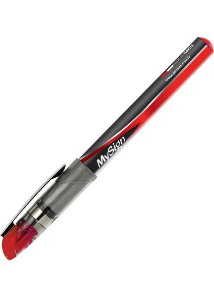 6030 My Sign İmza Kalemi 1.0 Kırmızı-12'li