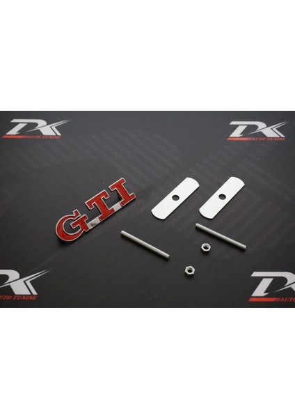 Volkswagen Gti Logo Ön Panjur Vidalı 3D Krom Metal Logo Amblem fiyatları