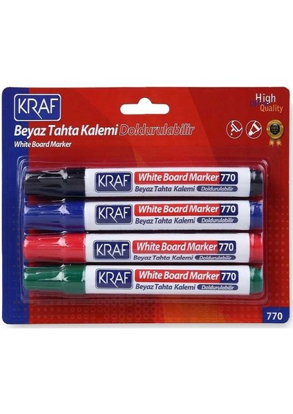 770-4 Doldurulabilir Tahta Kalemi 4'lü Set