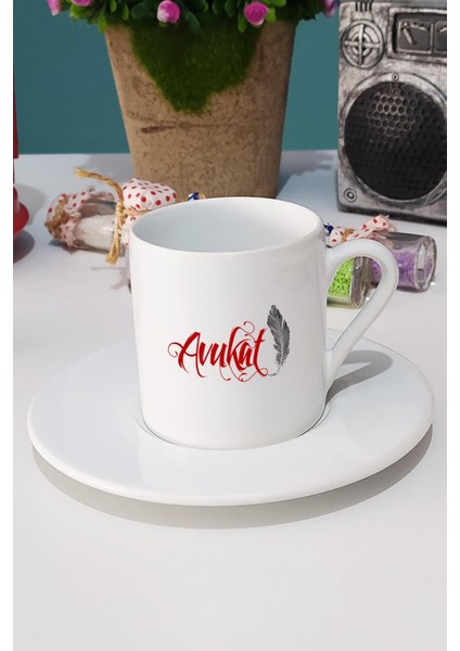 Avukata Hediye Avukat Türk Kahvesi Fincanı Beyaz
