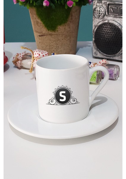 S Harfli Türk Kahvesi Fincanı Beyaz fiyatları