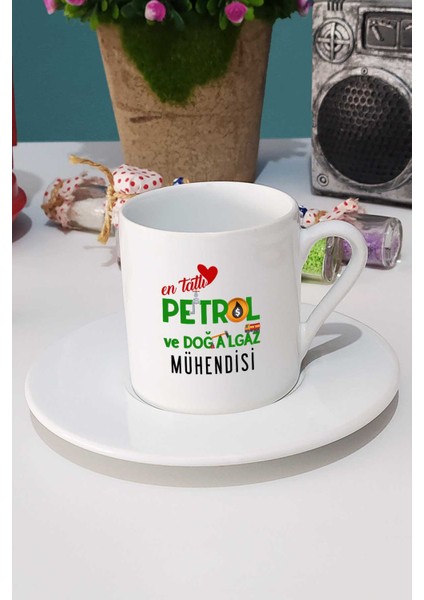En Tatlı Petrol ve Doğalgaz Mühendisi Türk Kahvesi Fincanı Beyaz fiyatları