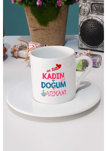 En Tatlı Kadın Doğum Uzmanı Hediye Türk Kahvesi Fincanı Beyaz fiyatları