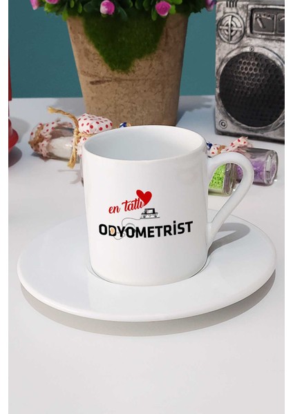 En Tatlı Odyometrist Hediye Türk Kahvesi Fincanı Beyaz fiyatları