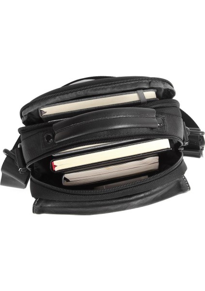 Büyük Boy Erkek Postacı Omuz Çantası 8667 - Siyah modelleri