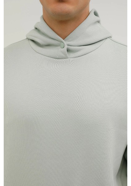 Erkek Oversize Kapüşonlu Sweatshirt - Rahat ve Şık indirimleri