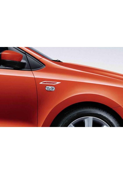 Volkswagen Gti Racing Logo Dolphin Çamurluk Yanı Yazı Krom Metal 3m 2020 Style