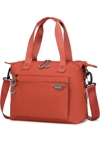 Ekstra Hafif Kumaş Günlük Kadın Omuz Çantası BC 3139 - Kiremit modelleri