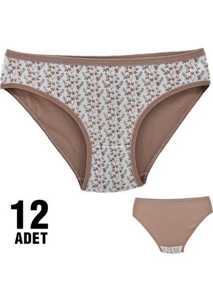 Dondeza 101-50 Desenli Bayan Bikini 12'li