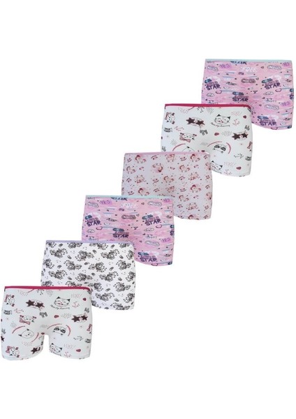 Tutku Elestan Empirme Kız Çocuk Boxer Şort 6'lı fiyatları