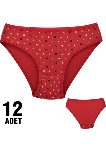 Dondeza 101-87 Desenli Bayan Bikini 12'li