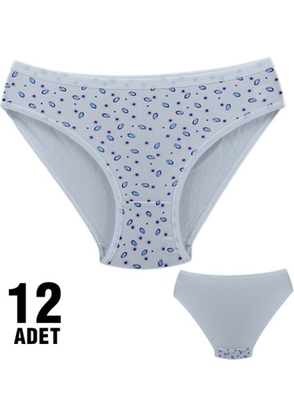 Dondeza 101-67 Desenli Bayan Bikini 12'li