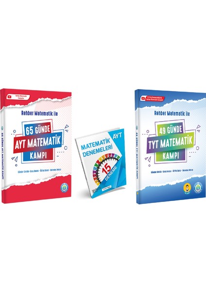 65 Günde AYT Matematik Kampı ve 49 Günde TYT Matematik Kampı Ile 15 Li AYT Matematik Deneme