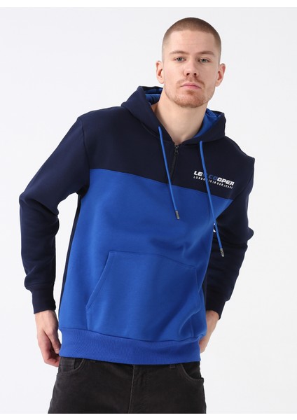 Kapüşon Yaka Lacivert Erkek Sweatshirt 231 Lcm 241017 Juno Lacä°vert-Ä°ndä