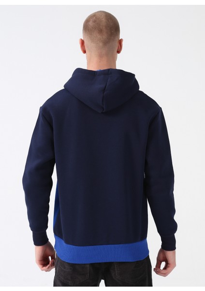 Kapüşon Yaka Lacivert Erkek Sweatshirt 231 Lcm 241017 Juno Lacä°vert-Ä°ndä