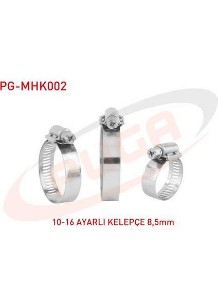 Hortum Kelepçesi Ayarlı 10-16 / 8,5mm