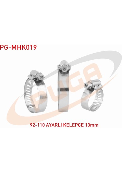 Hortum Kelepçesi Ayarlı 92-110 / 13MM
