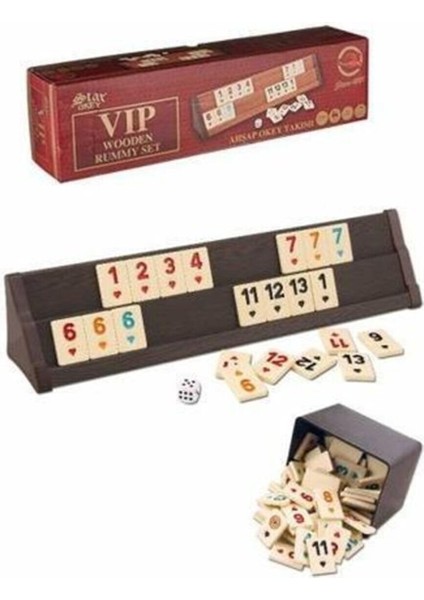 Vip Ahşap Okey Takımı / Koyu Renk fiyatları