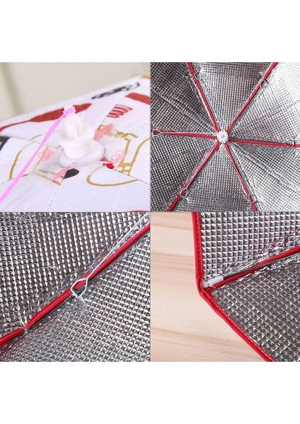 Katlanır Gıda Kapağı Yiyecekleri Sıcak Alüminyum Folyo Kapağı Ekose Desen 70*70*17CM (Yurt Dışından) fiyatları
