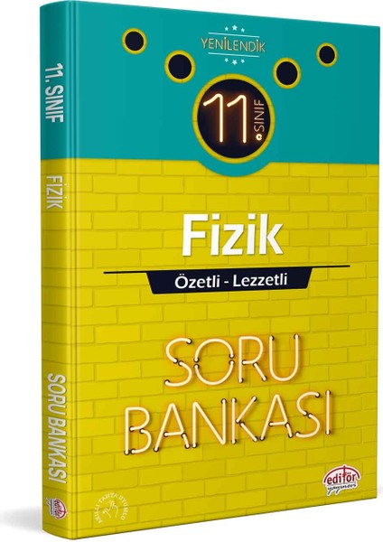 Editör Yayınları 11. Sınıf Fizik Özetli Lezzetli Soru Bankası