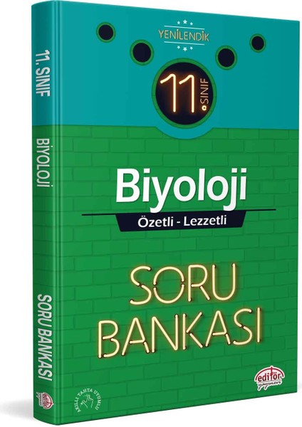 Editör Yayınları 11. Sınıf Biyoloji Özetli Lezzetli Soru Bankası