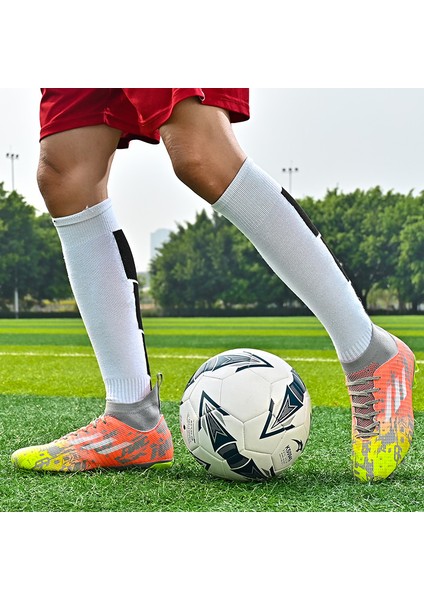 Boxinyuan Futbol Ayakkabıları Erkek Kramponları Spor Ayakkabıları Yüksek Bilek Ag/tf Kramponlar Erkek Çocuk Outdoor Spor Ayakkabıları (Yurt Dışından)