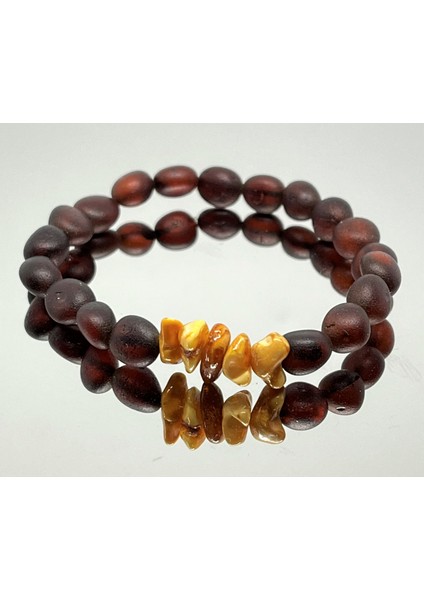 Damla Kehribar Mat Vişne Kemik Tasarım Renk Yetişkin Bileklik fırsatları