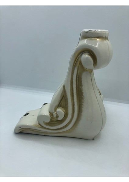 Plastik, 14 cm Krem-Gold Efektli Baza,koltuk,mobilya Ayağı (4 Adet) modelleri