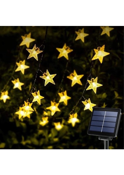12 M 100 LED Yıldız Yılbaşı Güneş Enerjili Bahçe Aydınlatma Solar Bahçe Süsü fiyatları