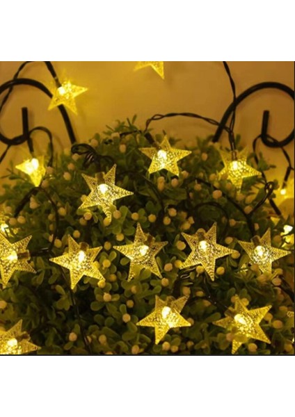 5 M 20 LED Yıldız Yılbaşı Güneş Enerjili Bahçe Aydınlatma Solar Bahçe Süsü modelleri