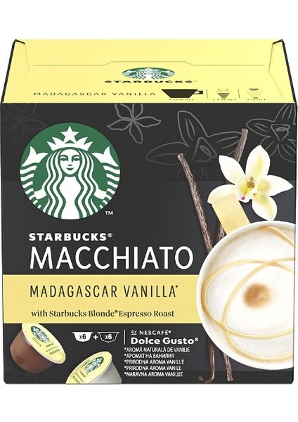 Kapsül Macchiato Madagascar Vanilya 6+6 Dolce Gusto 132 G