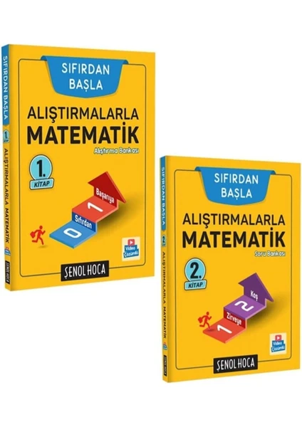 Şenol Hoca Yayınları Sıfırdan Başla Alıştırmalarla Matematik 1. ve 2. Kitap