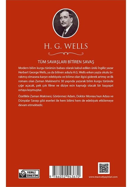 Tüm Savaşları Bitiren Savaş - H. G. Wells (Dünya Klasikleri)