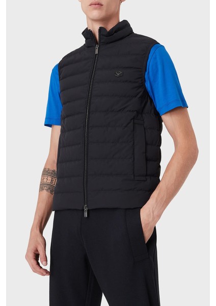 Suya ve Soğuğa Karşı Dayanıklı Dik Yaka Slim Fit Şişme Erkek Yelek 8N1BQ1 1nlrz 0920