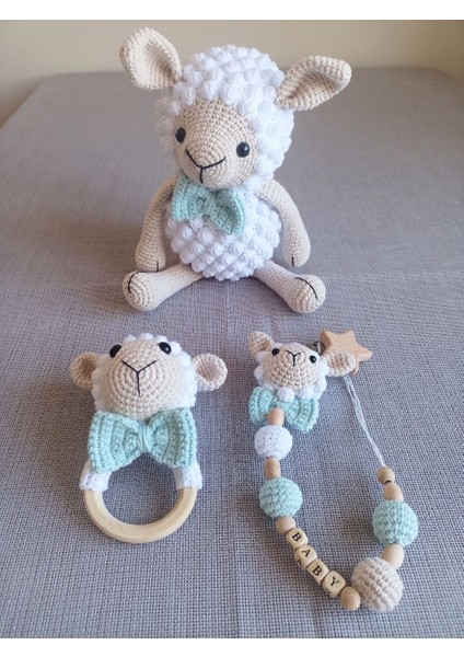 Ezgi's Babies Kuzucuk Bebek Amigurumi Yenidoğan El Yapımı 3'lü Set