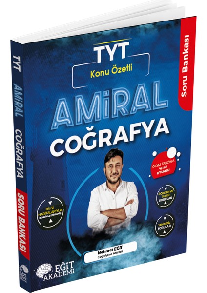 Amiral Coğrafya TYT Konu Özetli Soru Bankası