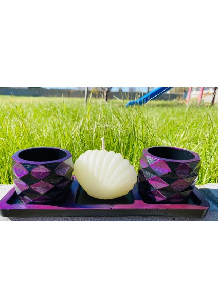 Mum ve Saksı Altlığı Takı Tabağı Mum Tabağı Mumluk