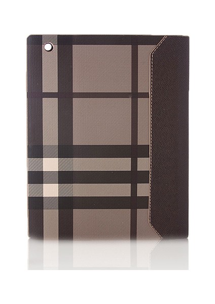 iPad 2 / iPad 3 / iPad 4 Standlı Burberry Desen Kılıf Kahverengi fiyatları