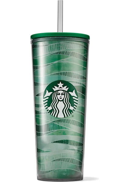 Starbucks® Puslu Yeşil Soğuk Içecek Bardağı  414 ml - 11139686