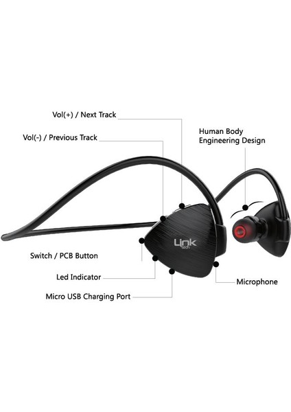 H970 Boyun Askılı Sports Bluetooth Kulaklık