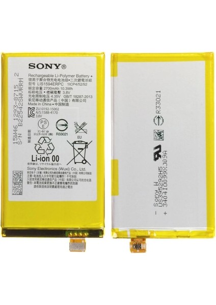 Sony Xperia Xa Ultra - Z5 Compact Batarya 2700 Mah LIS1594ERPC